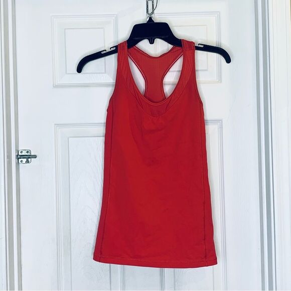 Lululemon Red Racerback Tank Size 4 - Picture 7 of 8